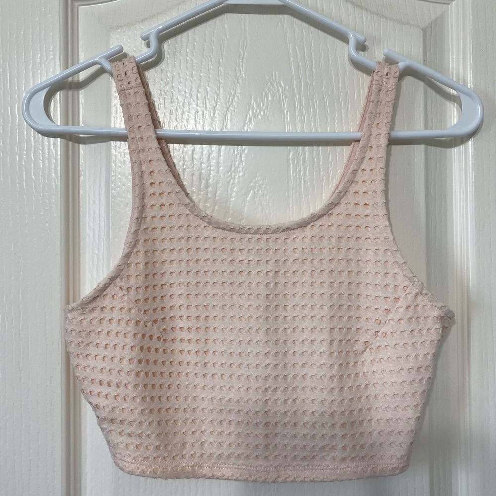 Light pink crop top